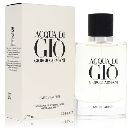 Acqua Di Gio Eau De Parfum Refillable Spray By Giorgio Armani 2.5 oz Eau De Parfum Refillable Spray Eau De Parfum Refillable Spray for men product image