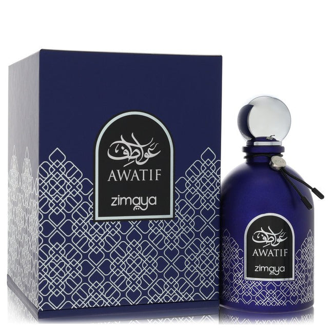 Afnan Zimaya Awatif Blue Eau De Parfum Spray By Afnan 3.4 oz Eau De Parfum Spray Eau De Parfum Spray for men product image