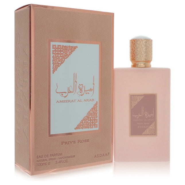 Lattafa Asdaaf Ameerat Al Arab Prive Rose Eau De Parfum Spray (Unisex) By Lattafa 3.4 oz Eau De Parfum Spray Eau De Parfum Spray (Unisex) unisex fragrance product image