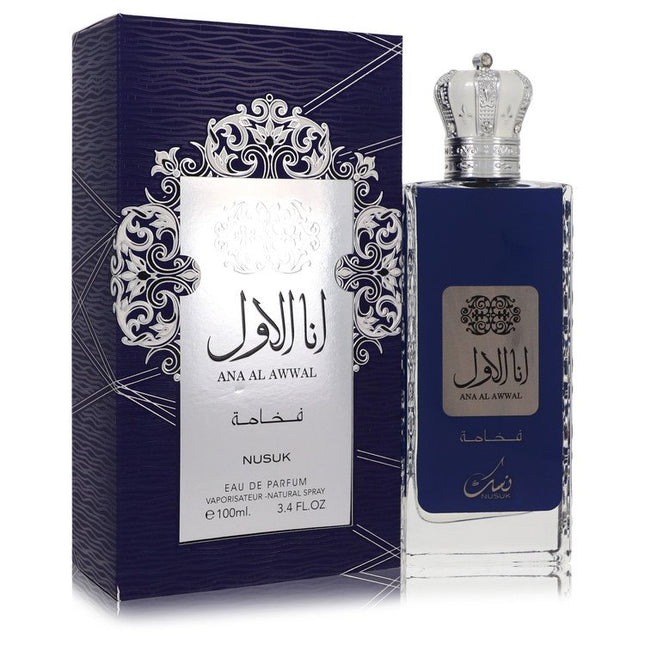 Ana Al Awwal Blue Eau De Parfum Spray By Nusuk 3.4 oz Eau De Parfum Spray Eau De Parfum Spray for men product image