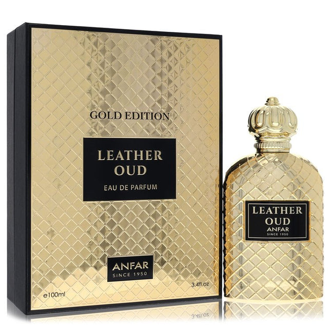Anfar Leather Oud Gold Edition Eau De Parfum Spray By Anfar 3.4 oz Eau De Parfum Spray Eau De Parfum Spray for men product image