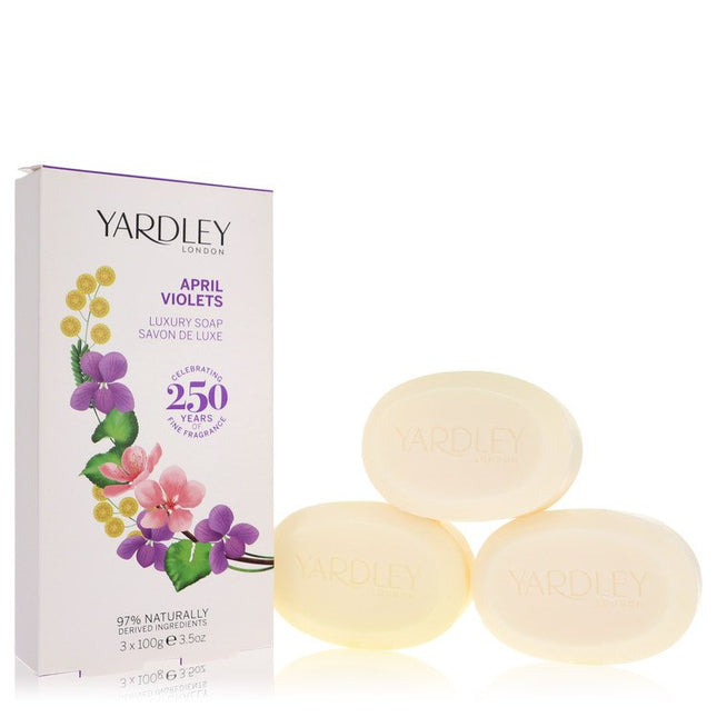 April Violets 3 X 3.5 Oz Soap By Yardley London 3.5 oz 3 x 3.5 oz Soap 3 X 3.5 Oz Soap for women product image