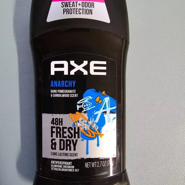 Axe anarchy dark poegranate and sandal scent sweat+oder protection 48 h fresh dry 2.7oz