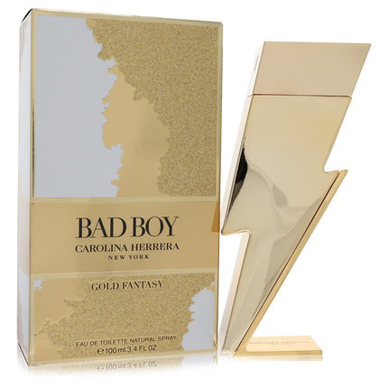Bad Boy Gold Fantasy Eau De Toilette Spray By Carolina Herrera 3.4 oz Eau De Toilette Spray Eau De Toilette Spray for men product image