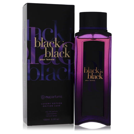 Black Is Black Eau De Parfum Spray By Nu Parfums 3.3 oz Eau De Parfum Spray Eau De Parfum Spray for women product image