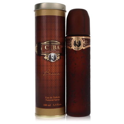 Cuba Brown Eau De Toilette Spray By Fragluxe 3.4 oz Eau De Toilette Spray Eau De Toilette Spray for men product image