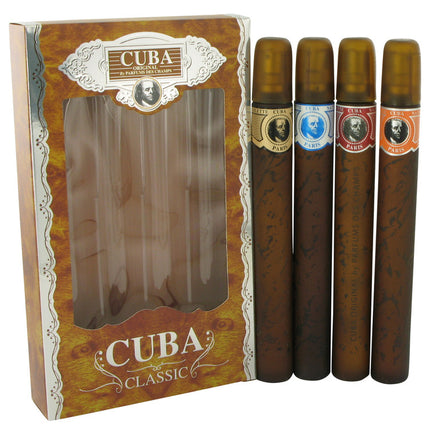 Cuba Blue Gift Set By Fragluxe Cuba Variety Set includes All Four 1.15 oz Sprays, Cuba Red, Cuba Blue, Cuba Gold and Cuba Orange Gift Set - Cuba Variety Set Includes All Four...
