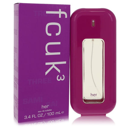 Fcuk 3 Eau De Toilette Spray By French Connection 3.4 oz Eau De Toilette Spray Eau De Toilette Spray for women product image