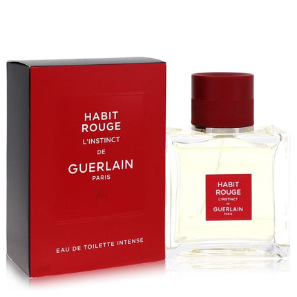 Habit Rouge L'Instinct Eau De Toilette Intense Spray By Guerlain 1.6 oz Eau De Toilette Intense Spray Eau De Toilette Intense Spray for men product image