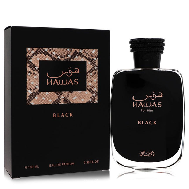 Hawas Black Eau De Parfum Spray By Rasasi 3.3 oz Eau De Parfum Spray Eau De Parfum Spray for men product image