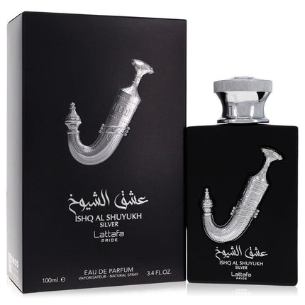 Lattafa Pride Ishq Al Shuyukh Silver Eau De Parfum Spray (Unisex) By Lattafa 3.4 oz Eau De Parfum Spray Eau De Parfum Spray (Unisex) unisex fragrance product image