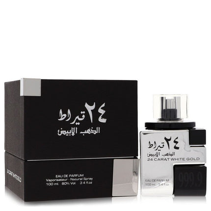 Lattafa 24 Carat White Gold Eau De Parfum Spray (Unisex) By Lattafa 3.4 oz Eau De Parfum Spray Eau De Parfum Spray (Unisex) unisex fragrance product image