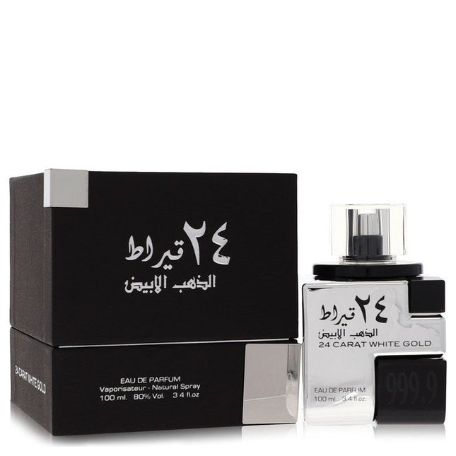 Lattafa 24 Carat White Gold Eau De Parfum Spray (Unisex) By Lattafa 3.4 oz Eau De Parfum Spray Eau De Parfum Spray (Unisex) unisex fragrance product image