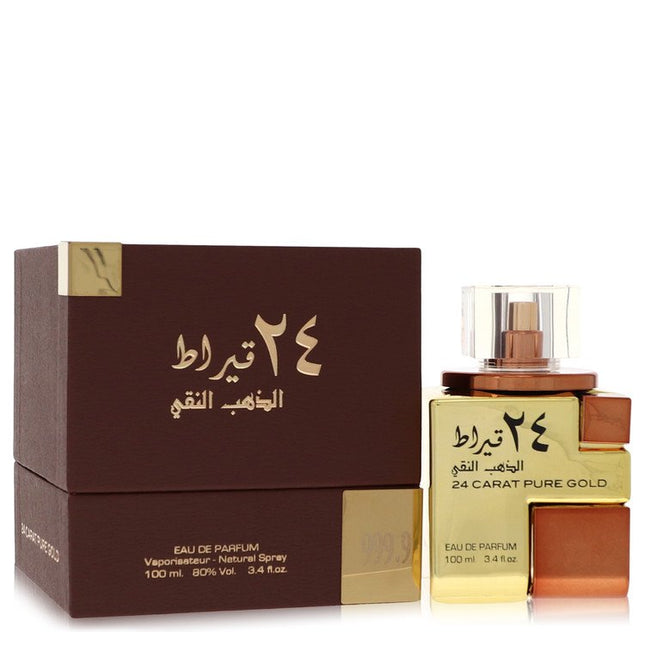 Lattafa 24 Carat Pure Gold Eau De Parfum Spray (Unisex) By Lattafa 3.4 oz Eau De Parfum Spray Eau De Parfum Spray (Unisex) unisex fragrance product image
