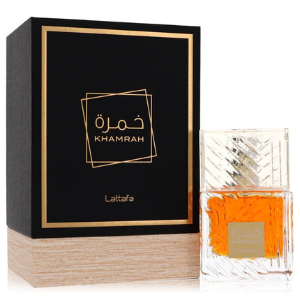 Lattafa Khamrah Eau De Parfum Spray (Unisex) By Lattafa 3.4 oz Eau De Parfum Spray Eau De Parfum Spray (Unisex) unisex fragrance product image