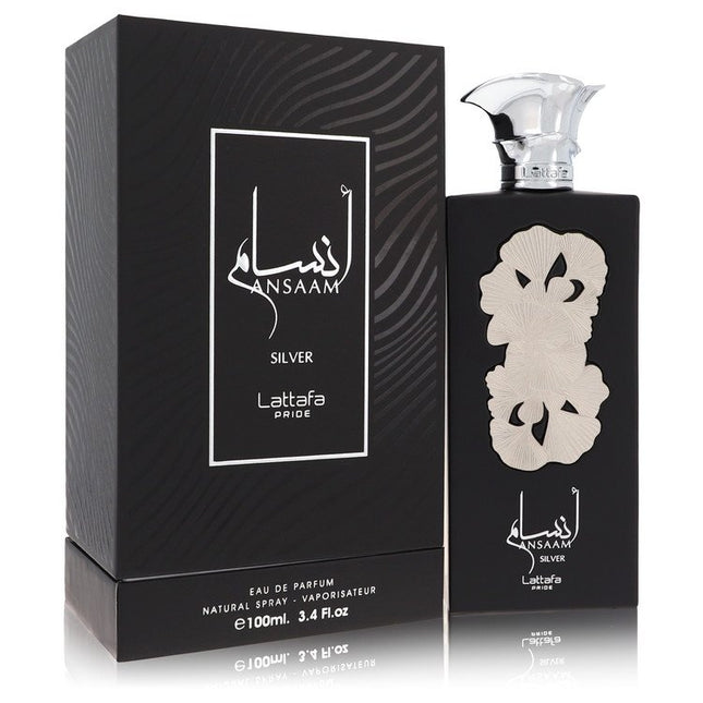 Lattafa Pride Ansaam Silver Eau De Parfum Spray (Unisex) By Lattafa 3.4 oz Eau De Parfum Spray Eau De Parfum Spray (Unisex) unisex fragrance product image