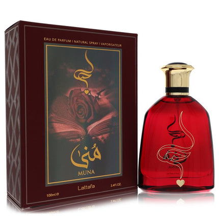 Lattafa Muna Eau De Parfum Spray (Unisex) By Lattafa 3.4 oz Eau De Parfum Spray Eau De Parfum Spray (Unisex) unisex fragrance product image