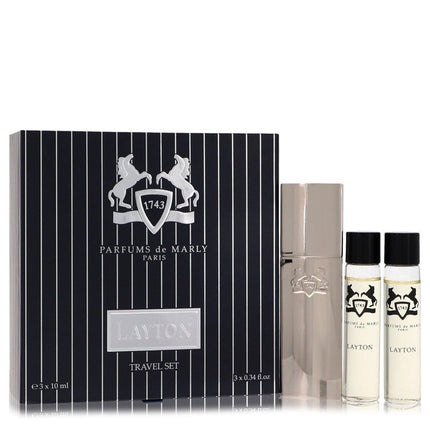 Layton Royal Essence Three Eau De Parfum Sprays Travel Set By Parfums De Marly 3 x 0.34 oz Three Eau De Parfum Sprays Travel Set Three Eau De Parfum Sprays Travel Set for men...