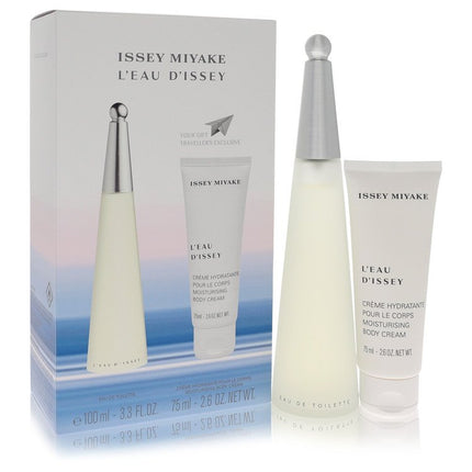 L'Eau D'Issey (Issey Miyake) Gift Set By Issey Miyake 3.3 oz Eau DeToilette Spray + 2.6 oz Body Cream Gift Set - 3.3 Oz Eau Detoilette Spray + 2.6 Oz Body Cream for women...