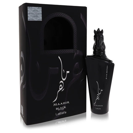 Maahir Black Edition Eau De Parfum Spray (Unisex) By Lattafa 3.4 oz Eau De Parfum Spray Eau De Parfum Spray (Unisex) unisex fragrance product image