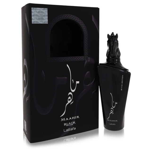 Maahir Black Edition Eau De Parfum Spray (Unisex) By Lattafa 3.4 oz Eau De Parfum Spray Eau De Parfum Spray (Unisex) unisex fragrance product image