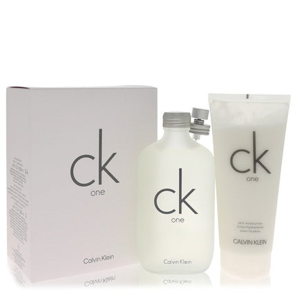 Ck One Gift Set By Calvin Klein 6.7 oz Eau De Toilette Spray + 6.7 oz Body Moisturizer Gift Set - 6.7 Oz Eau De Toilette Spray + 6.7 Oz Body Moisturizer for men product image