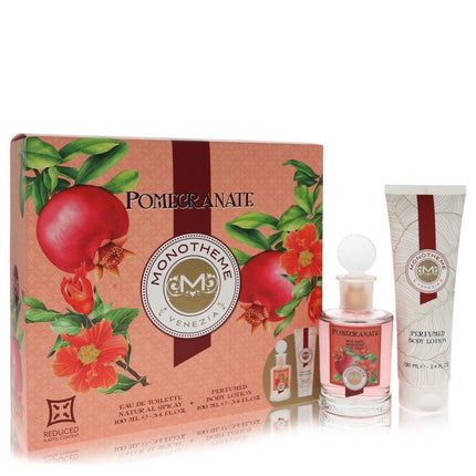 Monotheme Pomegranate Gift Set By Monotheme 3.4 oz Eau De Toilette Spray + 3.4 oz Body Lotion Gift Set - 3.4 Oz Eau De Toilette Spray + 3.4 Oz Body Lotion for women product image