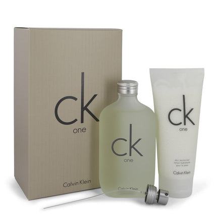 Ck One Gift Set By Calvin Klein 6.7 oz Eau De Toilette Spray + 6.7 oz Body Moisturizer Gift Set - 6.7 Oz Eau De Toilette Spray + 6.7 Oz Body Moisturizer for women product image