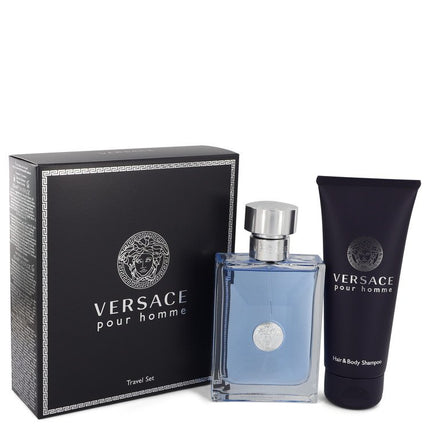 Versace Pour Homme Gift Set By Versace 3.4 oz Eau De Toilette Spray + 3.4 oz Shower Gel Gift Set - 3.4 Oz Eau De Toilette Spray + 3.4 Oz Shower Gel for men product image