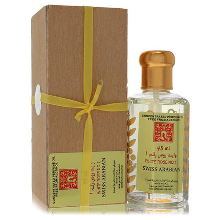 White Rose No 1 Concentrated Perfume Oil Free From Alcohol (Unisex) By Swiss Arabian 3.21 oz Concentrated Perfume Oil Free From Alcohol Concentrated Perfume Oil Free From...