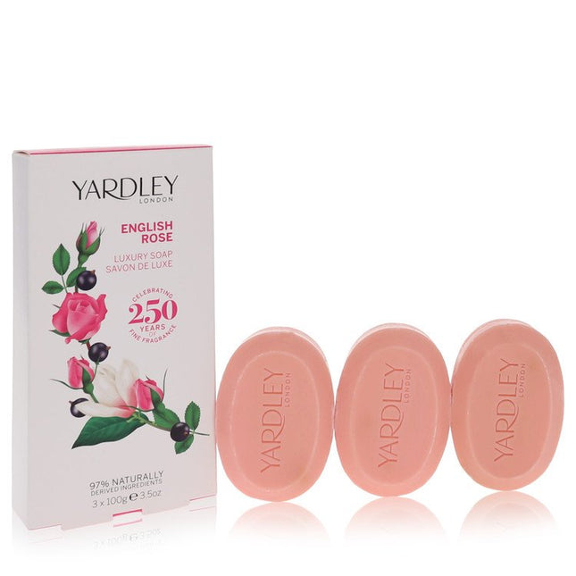 English Rose Yardley 3 X 3.5 Oz Luxury Soap By Yardley London 3.5 oz 3 x 3.5 oz Luxury Soap 3 X 3.5 Oz Luxury Soap for women product image
