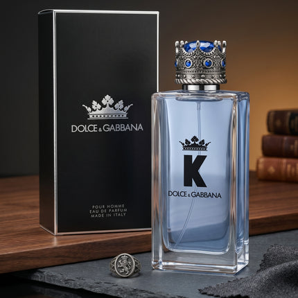 Dolce & Gabbana K EDT packaging and cologne design