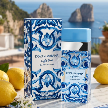 Dolce & Gabbana Capri In Love perfume packaging and bottle
