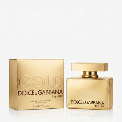 The One Gold perfume for women front view luxury bottle design