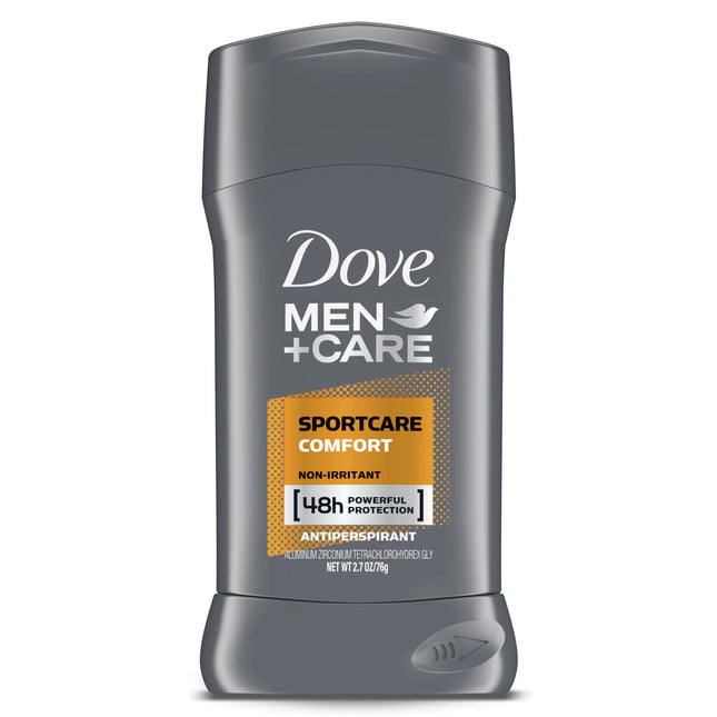 Dove men +care sportcare comfort powerful protection +vitamin E 48H 2.7oz