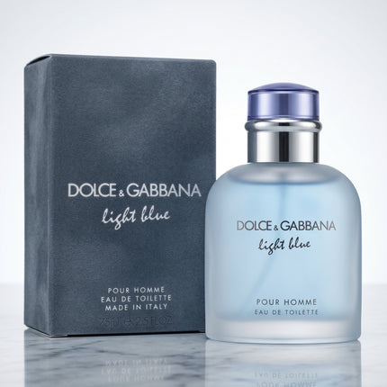 Dolce & Gabbana Light Blue Pour Homme packaging and bottle