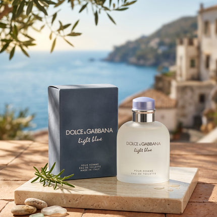 Dolce & Gabbana Light Blue Pour Homme close up bottle detail