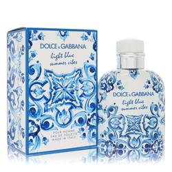 Dolce & Gabbana Light Blue Summer Vibes men packaging and bottle