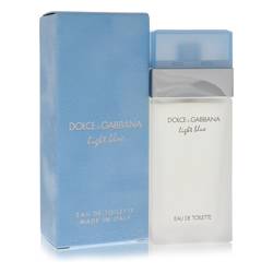 Light Blue perfume top view fragrance bottle image