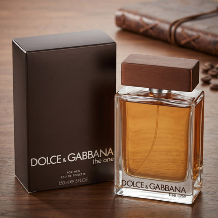 The One cologne top view elegant bottle for men