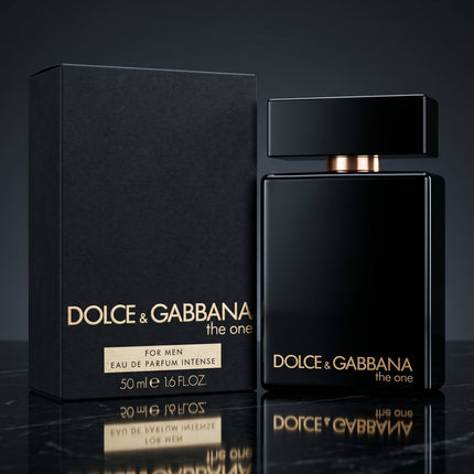 The One Intense cologne for men front view elegant bottle design