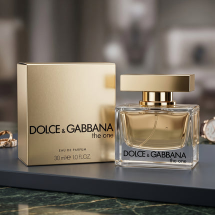 The One perfume for women front view elegant bottle design